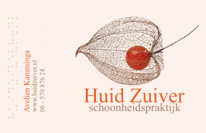 visitekaartje Schoonheidspraktijk Huid Zuiver