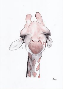 Illustratie 1 voor kindertherapiepraktijk de Giraf